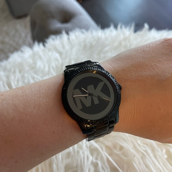All black Michael Kors watch